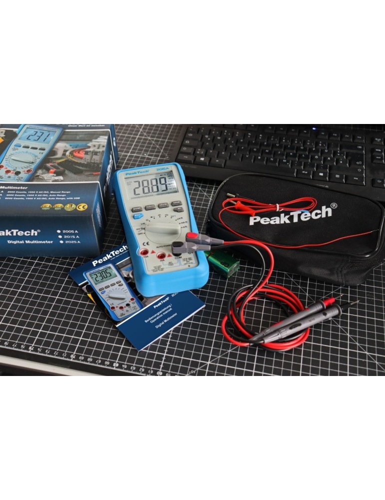 PeakTech P2025 | Multímetro digital (USB)