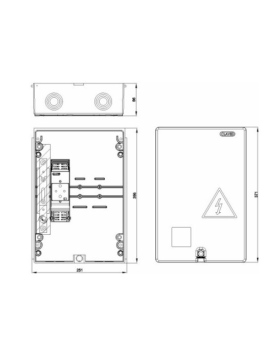 CLAVED CAJA PO. CGPC-100/1-IB ESQUEMA 1 AC12033
