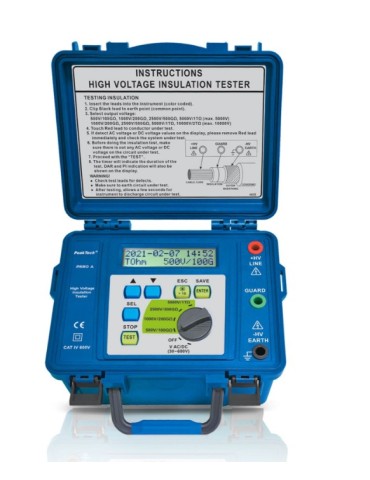 PeakTech P2680A | Tester de aislamiento (megóhmetro)