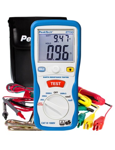 PeakTech P2700 | Tester de resistencia de tierra