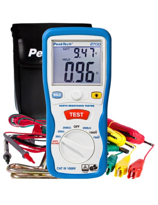 PeakTech P2700 | Tester de resistencia de tierra