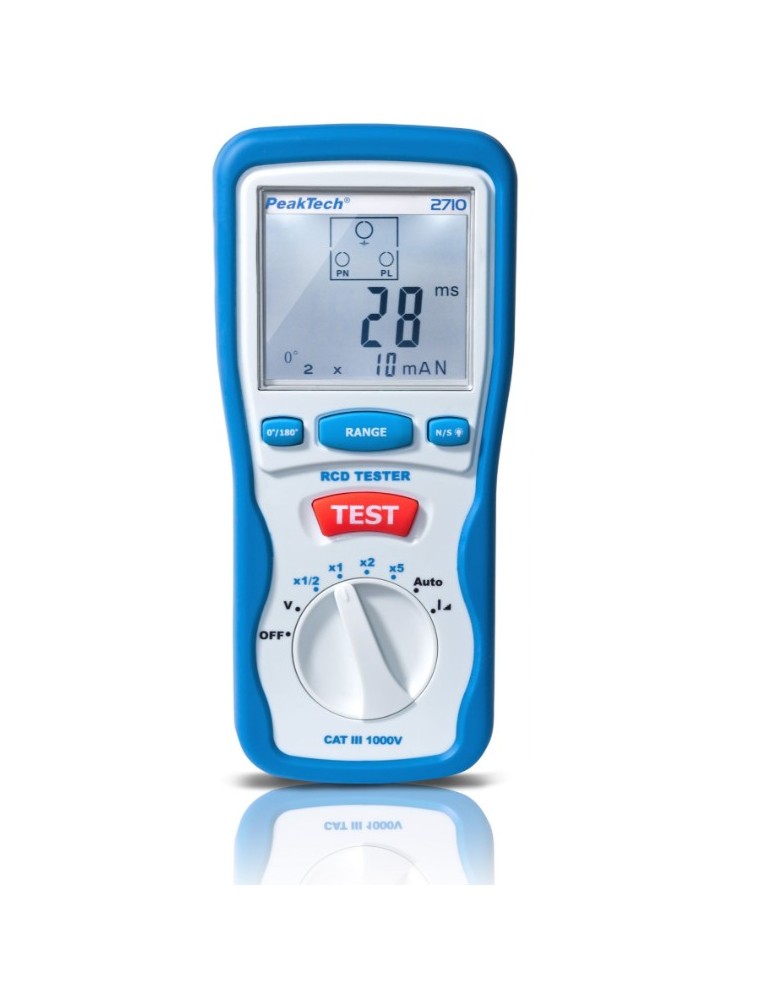 PeakTech P2710 | Probador fi/rcd