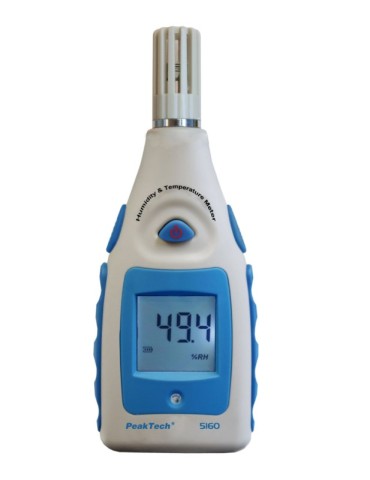 PeakTech P5160 | Medidor de velocidad del aire, temperatura y humedad
