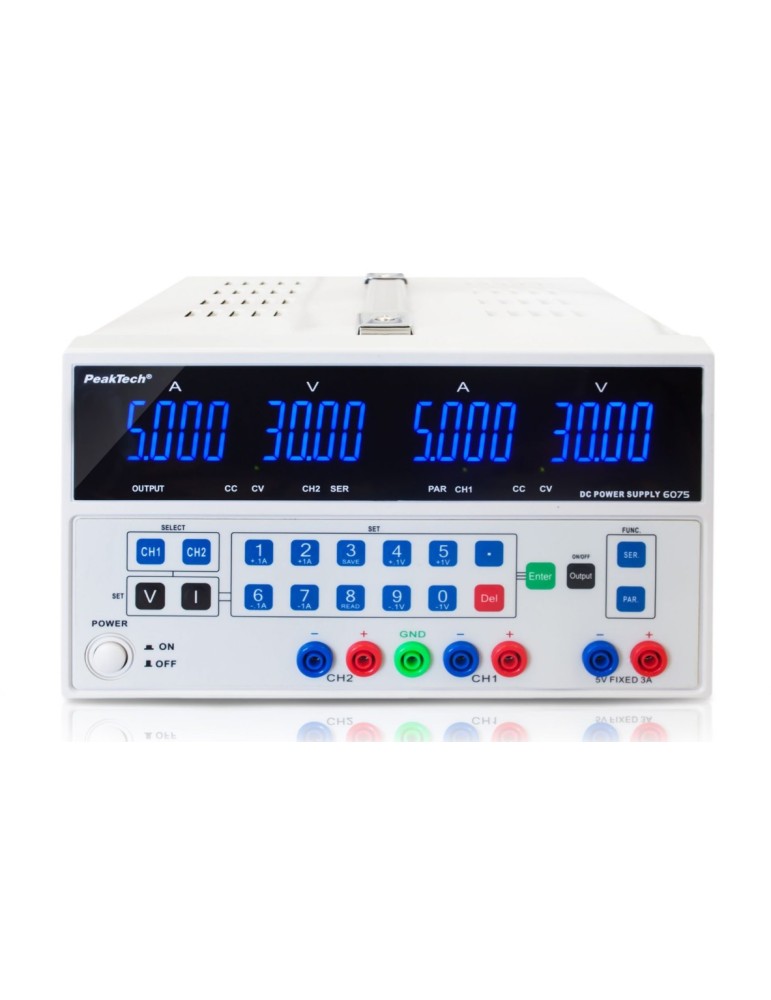 PeakTech P6075 | Fuente de alimentación