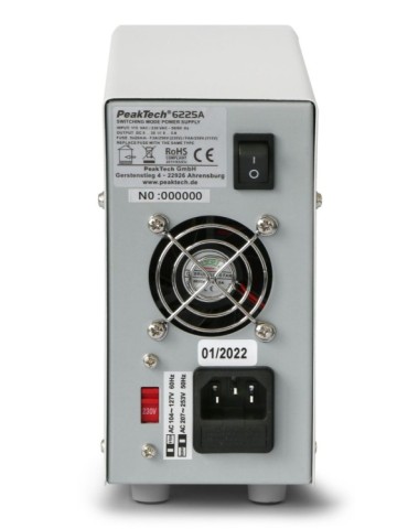 PeakTech P6225A | Fuente de alimentación 2
