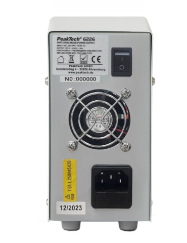 PeakTech P6226 | Fuente de alimentación 2