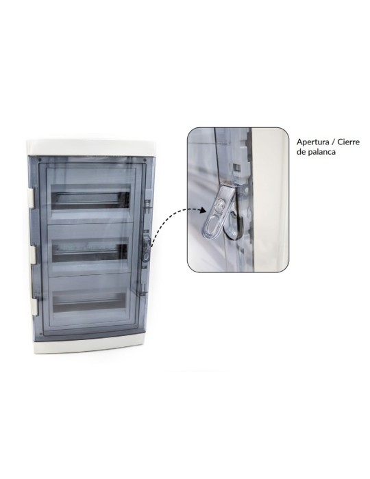 Caja Distribución Atmoss BOX-019 IP65 36 Módulos