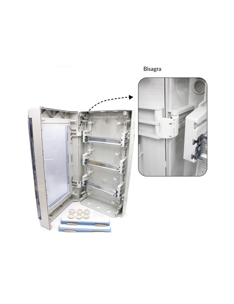 Caja Distribución Atmoss BOX-019 IP65 36 Módulos