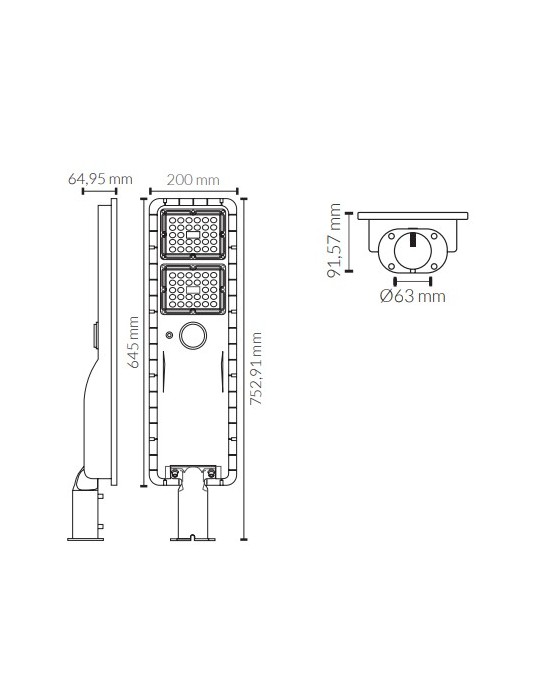Atmoss FRL-051 | Farola solar