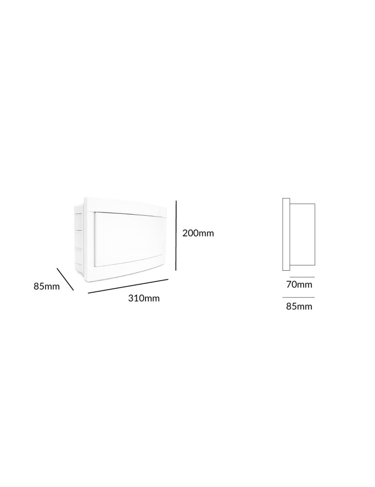 Atmoss BOX-102 caja empotrada 12 módulos IP40