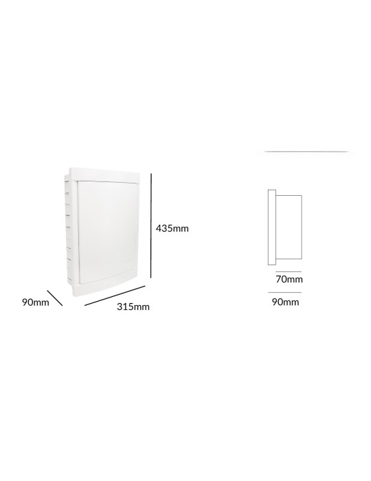 Atmoss BOX-104 caja empotrada 36 módulos IP40