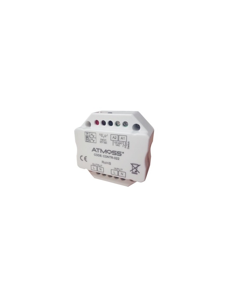 Atmoss Pastilla regulación LED por pulsador (TRIAC) con mem CONTR-022