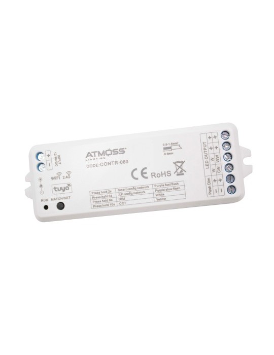 Atmoss Controlador WiFi Tuya para tira LED CCT de 5 A por c CONTR-060