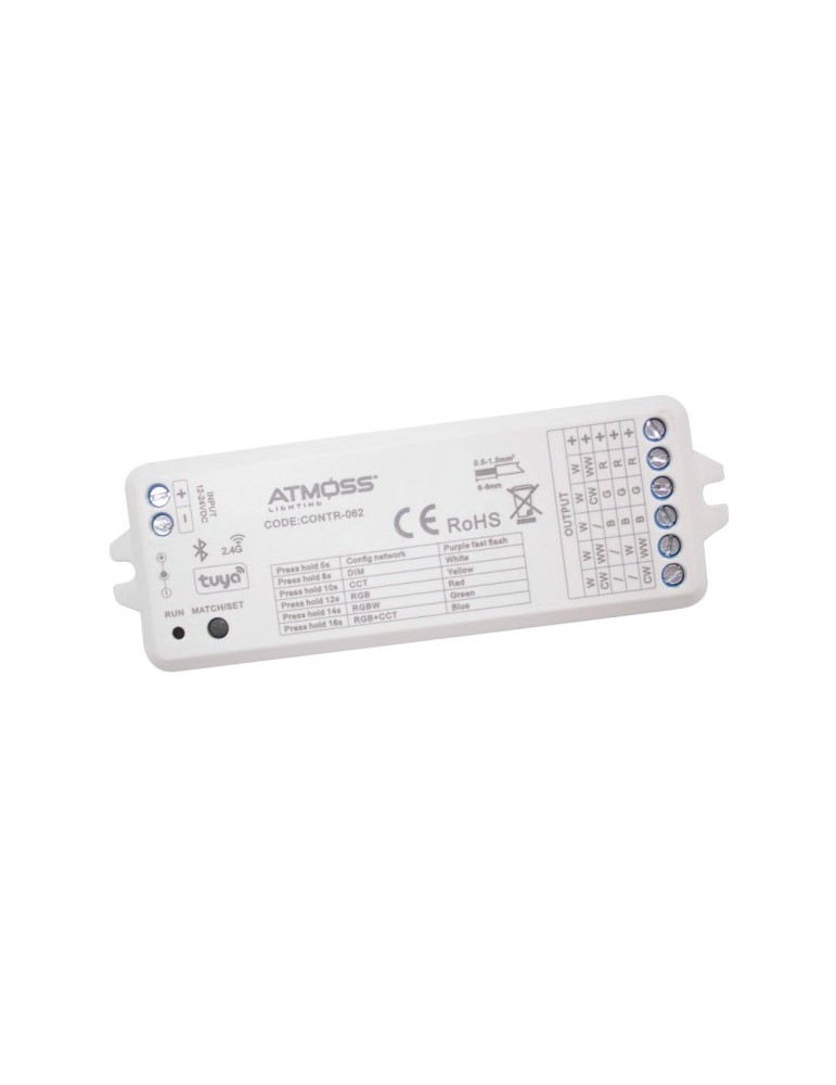 Atmoss Controlador Bluetooth 5 en 1 para tira LED RGB, RGBW CONTR-062