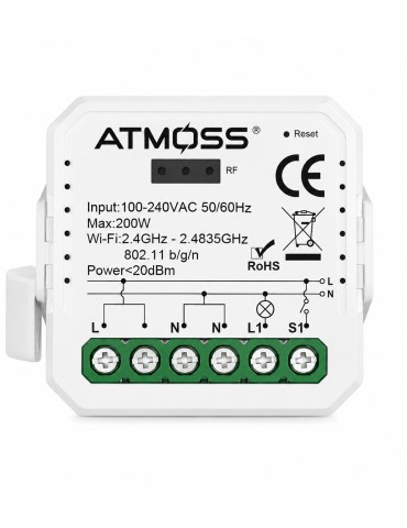 Atmoss Pastilla reguladora TRIAC WiFi y RF para LED hasta 1 CONTR-104