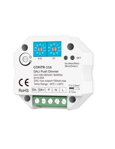 Atmoss Regulador de intensidad DALI pulsable de 100 mA CONT CONTR-116