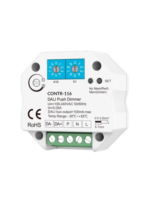 Atmoss Regulador de intensidad DALI pulsable de 100 mA CONT CONTR-116