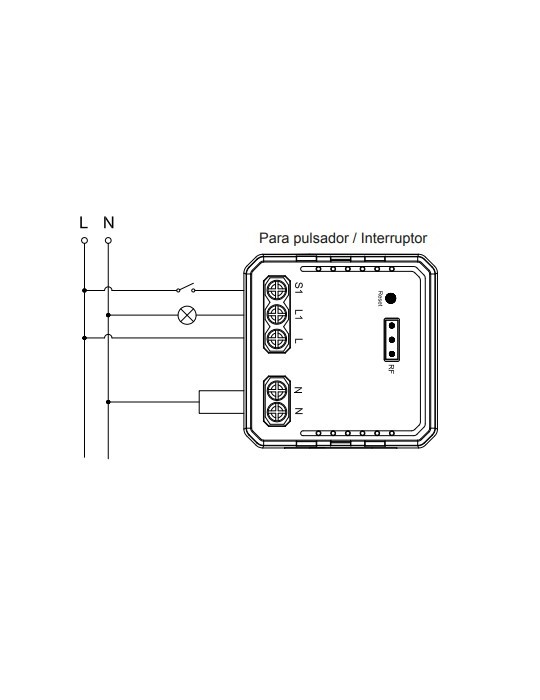 Atmoss Pastilla cerradura WiFi RF UART hole 250 W LED CONTR CONTR-117