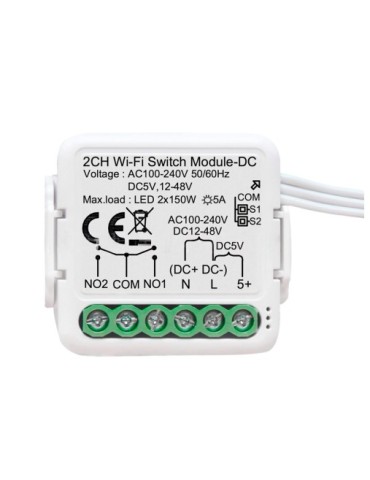 Atmoss Pastilla interruptor WiFi contacto seco 1 canales CO CONTR-122