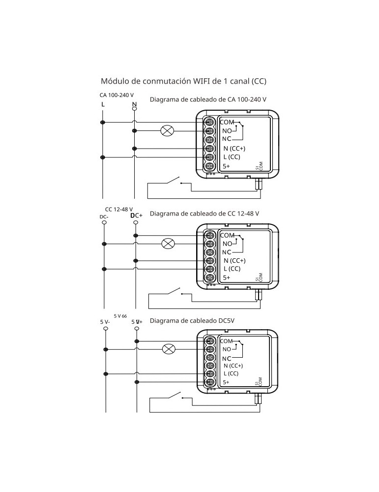 Atmoss Pastilla interruptor WiFi contacto seco 1 canales CO CONTR-122