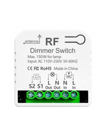 Atmoss Pastilla interruptor dimmer con control remoto CONTR CONTR-125