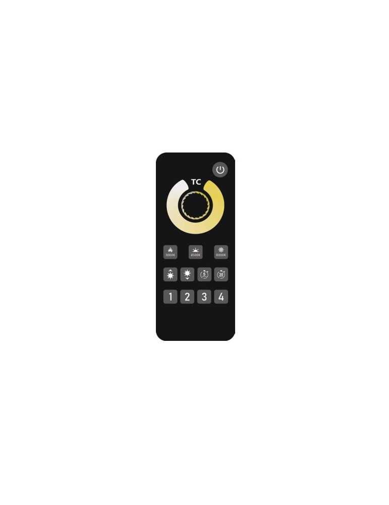 Atmoss Mando RF 2,4 GHz de 4 zonas para iluminación CCT CON CONTR-129