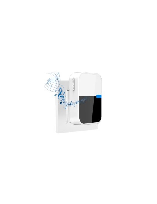 Atmoss Timbre exterior inalámbrico kinetic con pulsador y re TIMB-396