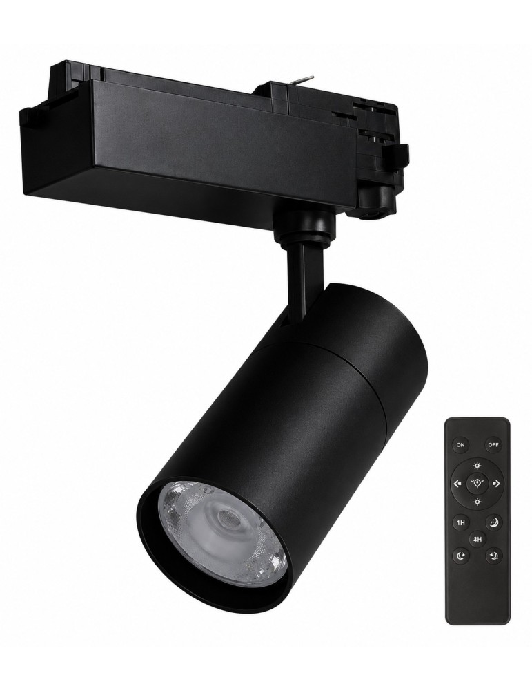 Atmoss Foco LED de carril trifásico 30 W 3CCT WiFi Tuya negr TRCK-057