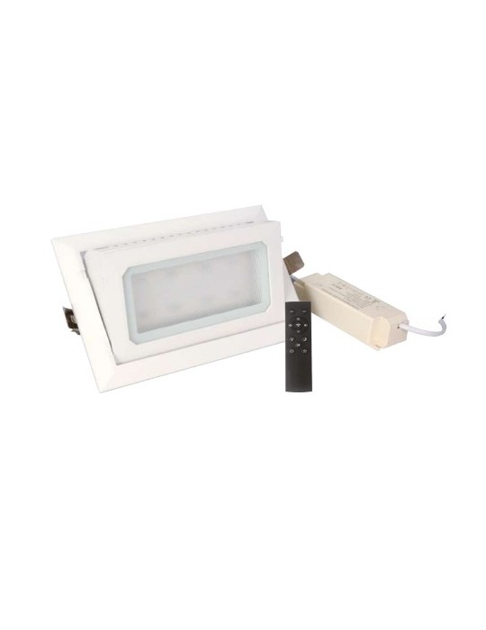 Atmoss Downlight rectangular LED 40 W WiFi Tuya 3CCT blanco P PRY-138