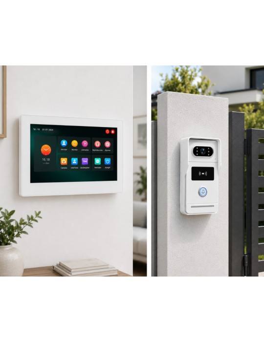 Videoportero WiFi Atmoss VPO-007 7" Tuya RFID 2 Hilos