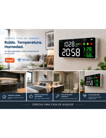 Atmoss CONTR-132 Medidor Decibelios WiFi Tuya 30-130 dBA 2