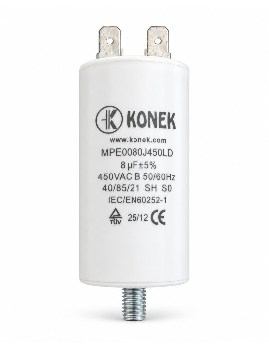 Konek condensador 8 µF 450V motor CPM8MF