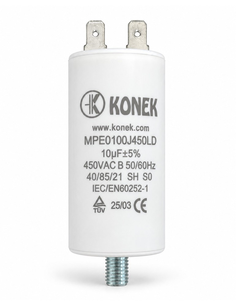 Konek condensador 10 µF 450V motor CPM10MF