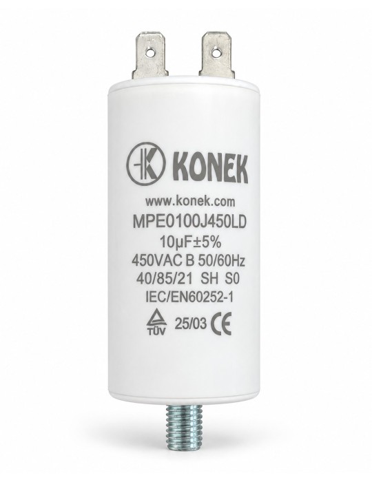 Konek condensador 10 µF 450V motor CPM10MF