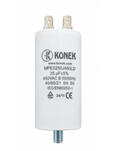 Konek condensador 25 µF 450V motor CPM25MF