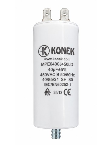 Konek condensador 40 µF 450V motor CPM40MF