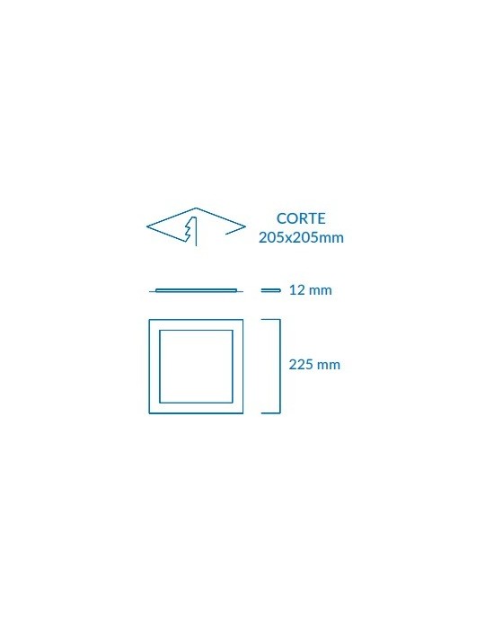 ATMOSS DOWNLIGHT SAMSUNG CUADRADO 18W BLANCO DOW-229