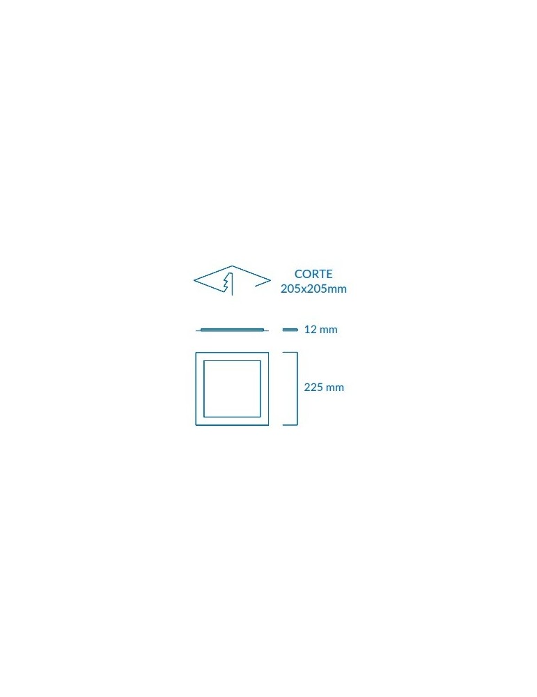 ATMOSS DOWNLIGHT SAMSUNG CUADRADO 18W PLATA DOW-170