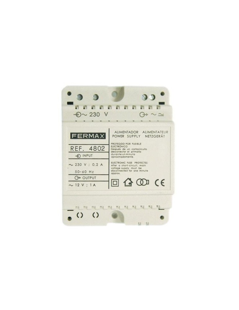 FERMAX ALIMENTADOR  DIN-4 12Vac/1A  4802