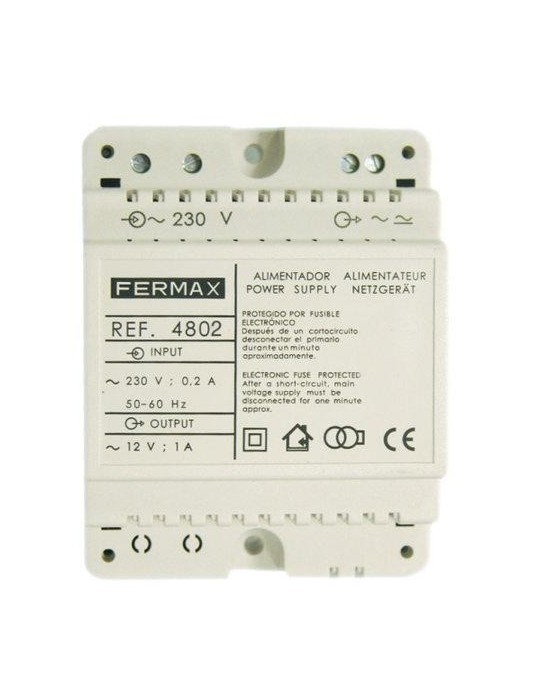 FERMAX ALIMENTADOR  DIN-4 12Vac/1A  4802