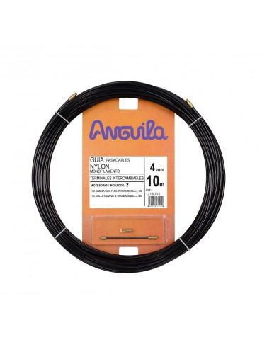 Anguila Guía Pasacables Nylon Negra 4mm 10m 1.2104.010