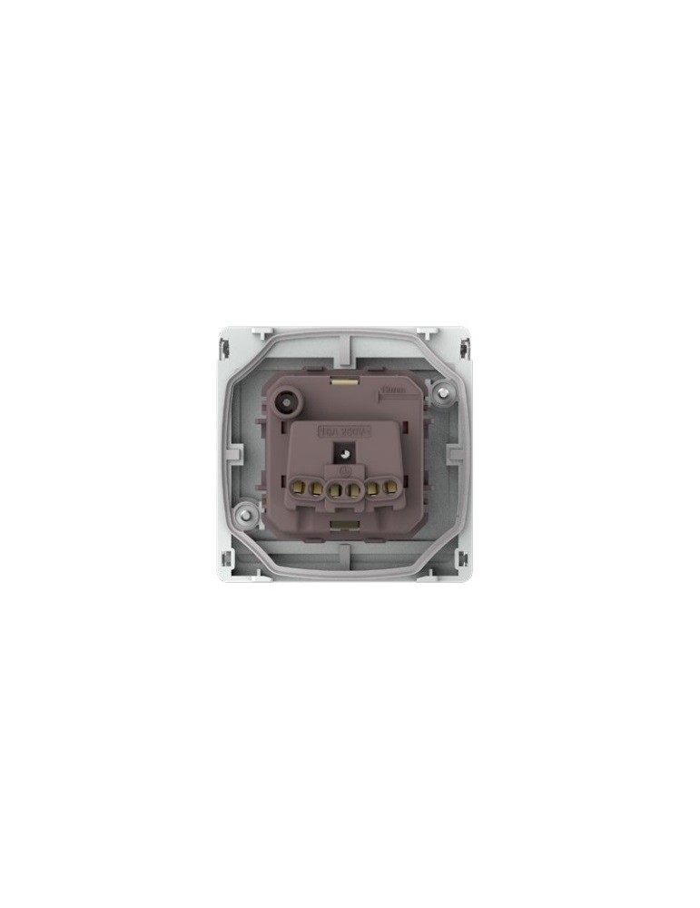 Atmoss Base Enchufe Schuko con tapa blanco IP55 S55.112.10