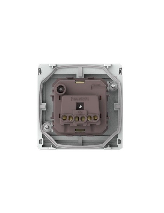Atmoss Base Enchufe Schuko con tapa blanco IP55 S55.112.10