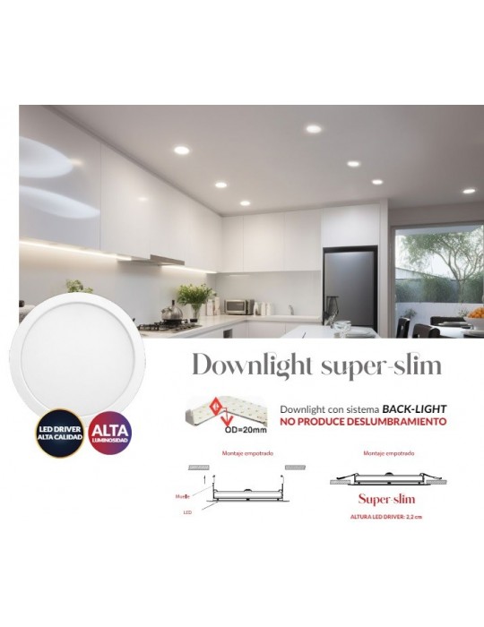 Atmoss Downlight LED 2000Lm 20W 5000K DOW-450