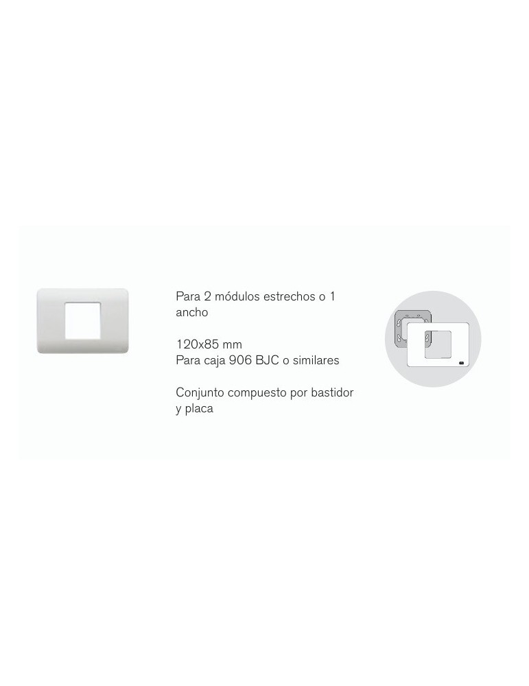 BJC Rehabitat Lineal Marco 2 Elementos blanco 16652-B