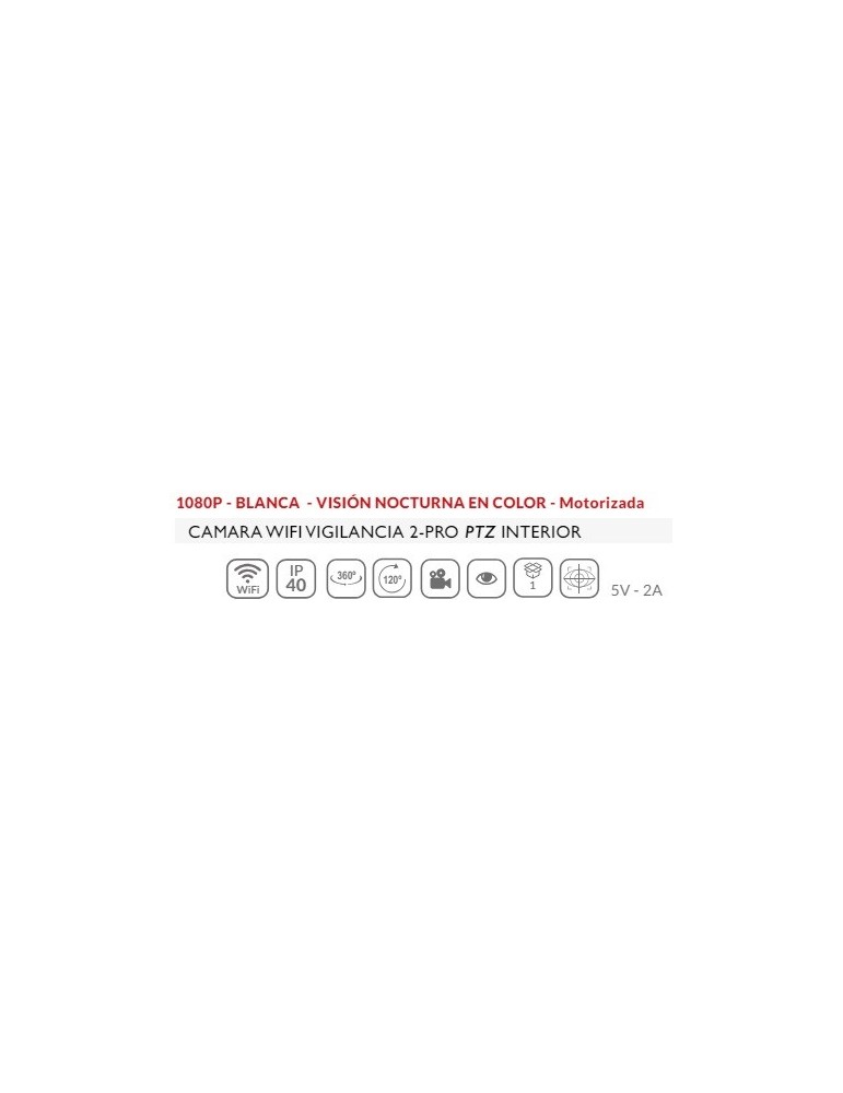 Atmoss Cámara de vigilancia WIFI 2-PRO inerior CAM-004