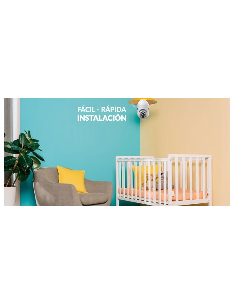Atmoss Cámra WIFI Vigilancia Mini rosca E27 PTZ Indoor CAM-008