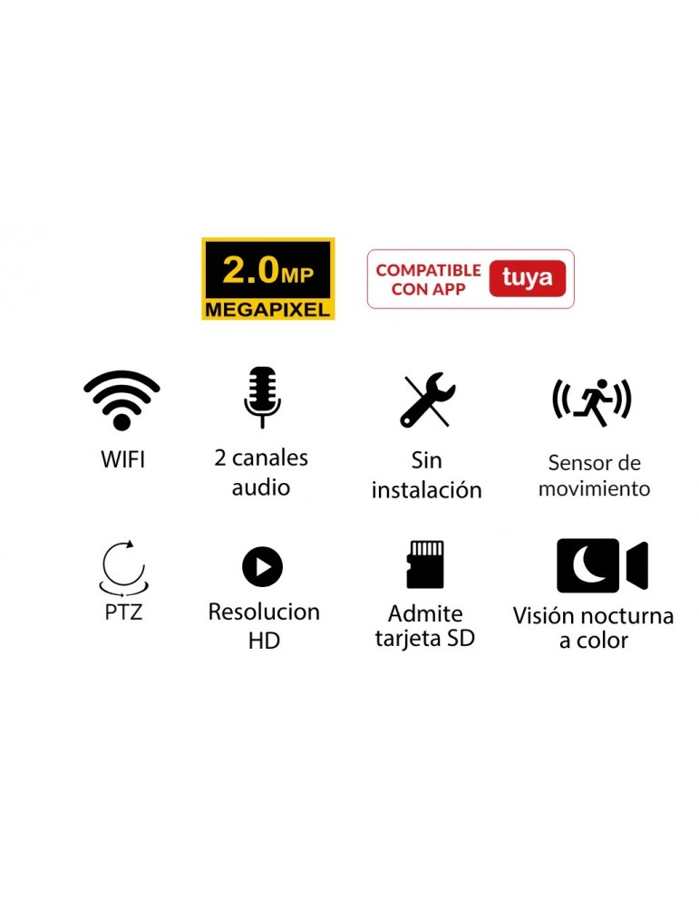 Atmoss Cámara WIFI Mini Cubo PTZ CAM-012