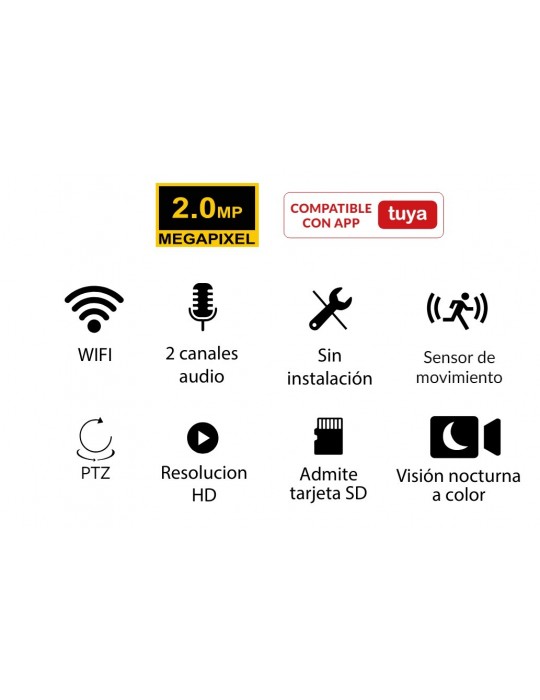 Atmoss Cámara WIFI Mini Cubo PTZ CAM-012