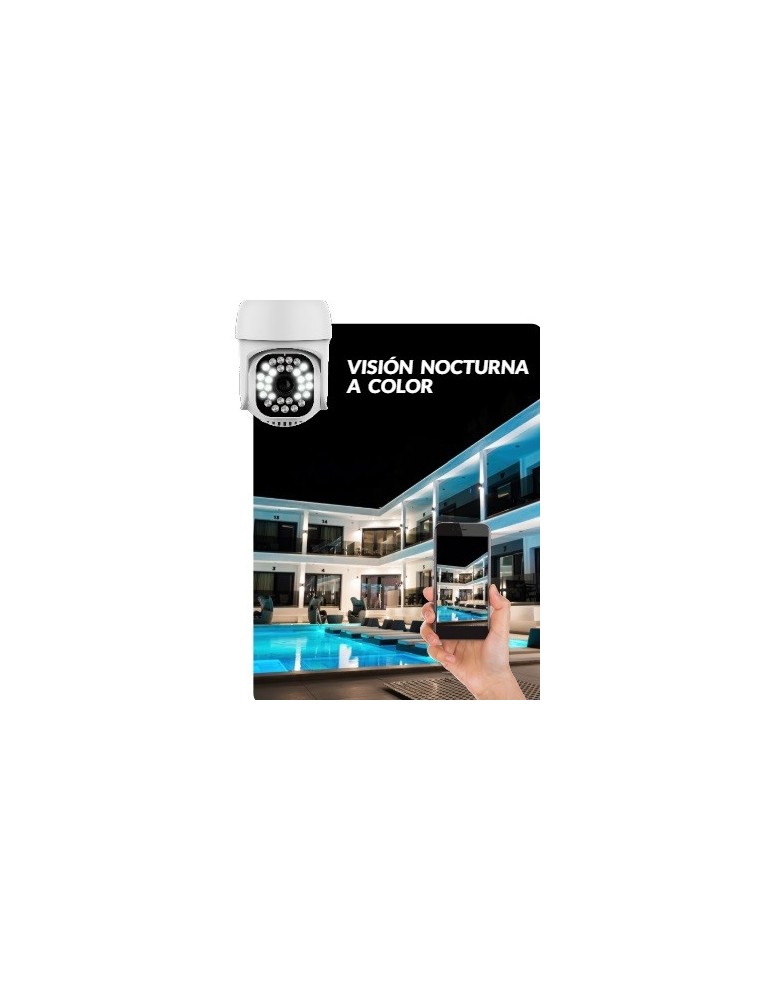 Atmoss Cámra vigilancia exterior WIFI PTZ IP66 CAM-006